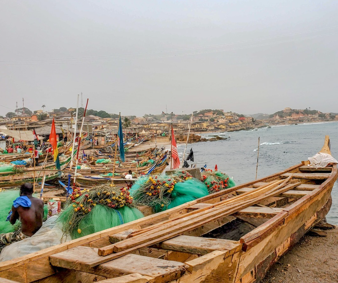 Cape Coast fishing harbor Ghana